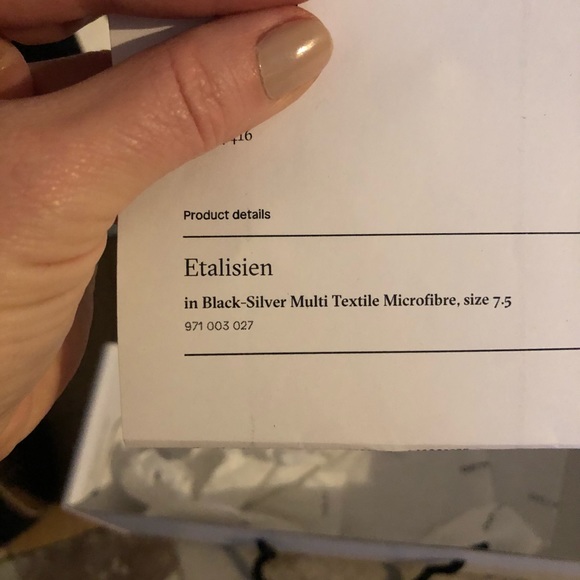 Glittery black mule heels. NWT - Picture 7 of 12